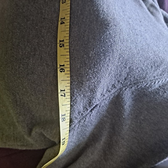 J. Jill Grey Long Sleeve Knit Turtle Neck Knee / Midi Length Sweater Dress - M - Picture 7 of 9